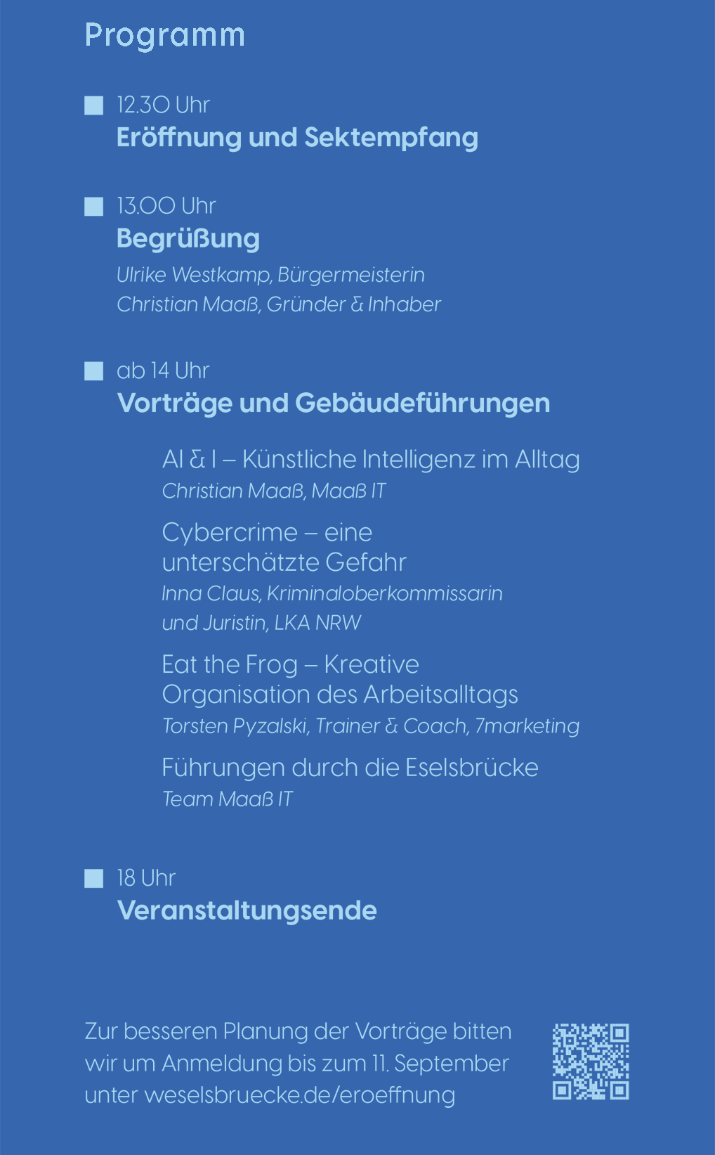 Programm der Eröffnungsfeier